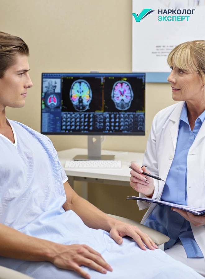 врач беседует с пациентом